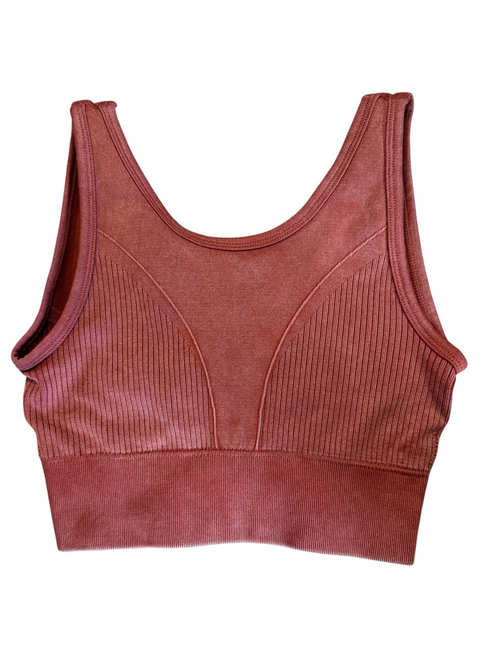 Pro-Fit Small Seamless Scoop Sports Bra in Burnt Rose